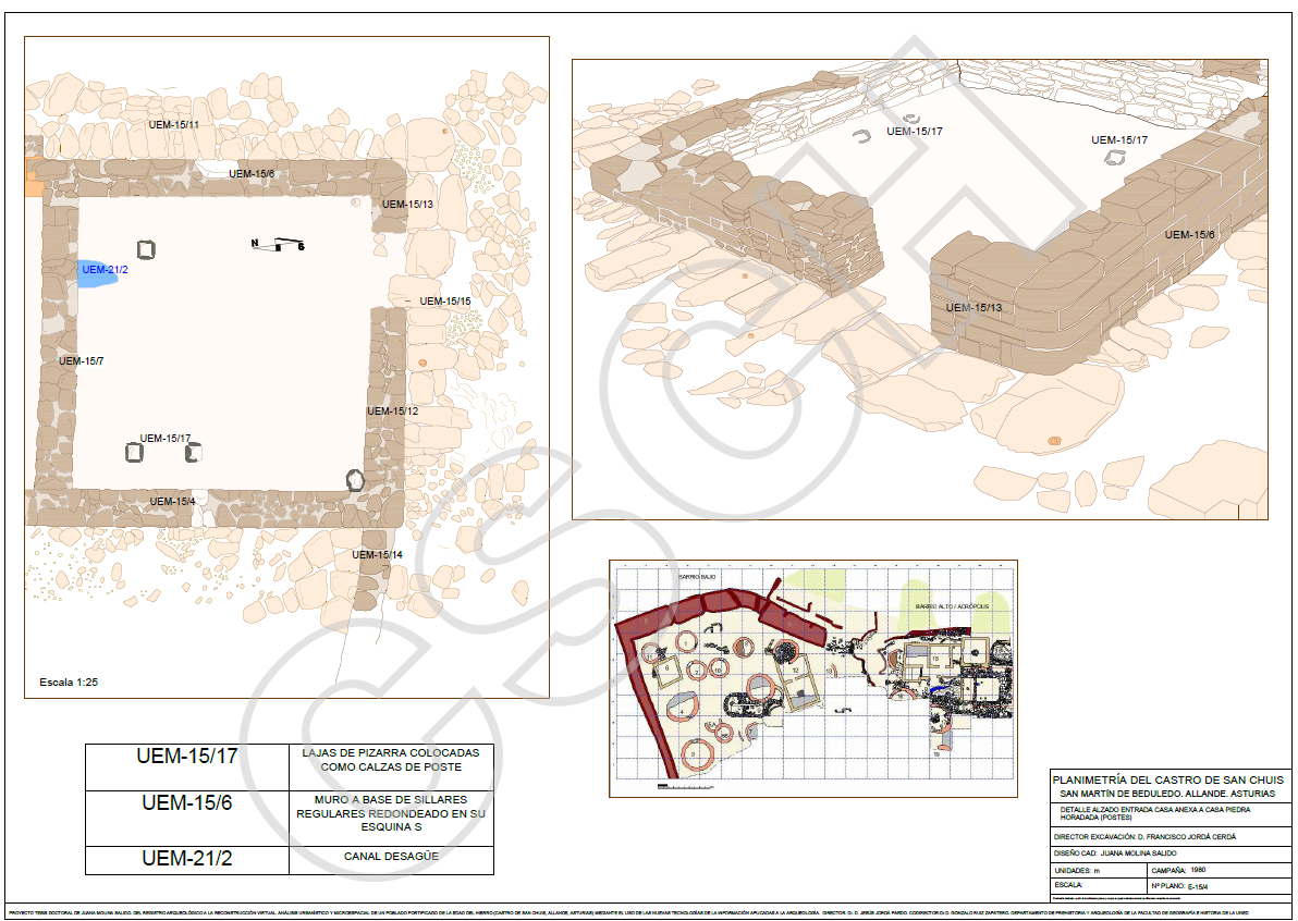 CASA ANEXA PLANTA Y ALZADO ANNEXED HOUSE PLAN AND ELEVATION