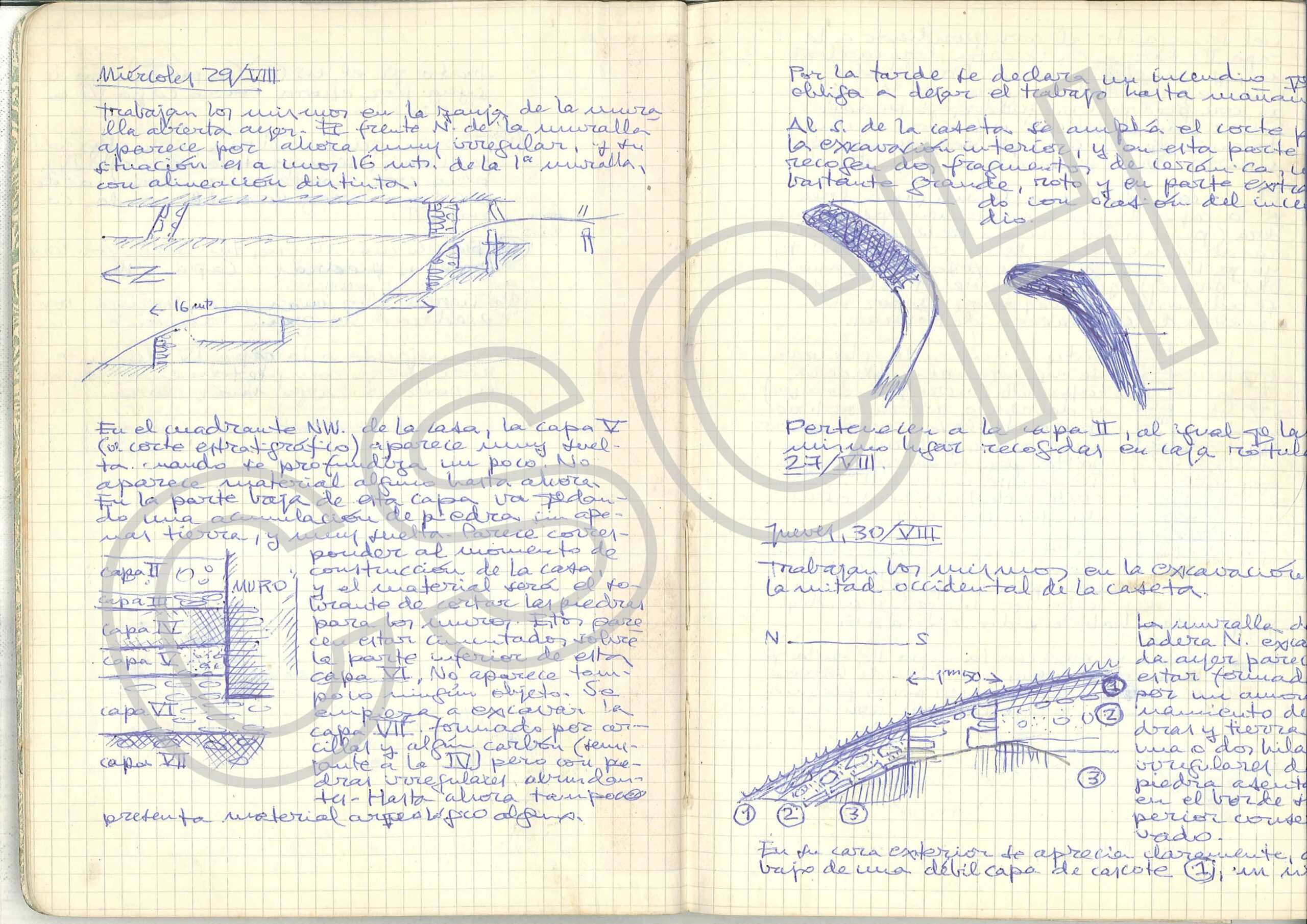 PAG. 10 DEL DIARIO DE FRANCISCO JORDÁ CERDÁ |PAGE 10 OF THE DIARY OF FRANCISCO JORDÁ CERDÁ. 1962